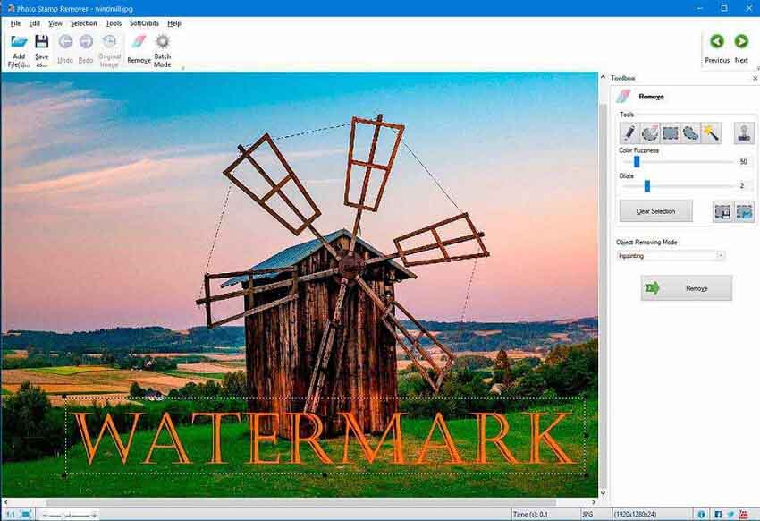 photo stamp watermark remover