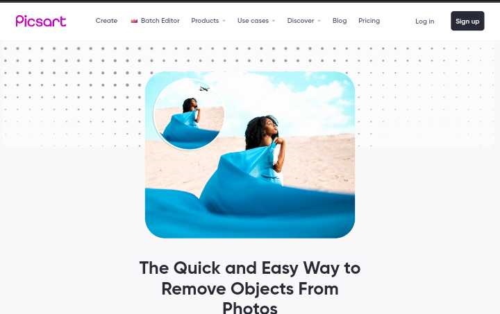 picsart image object remover