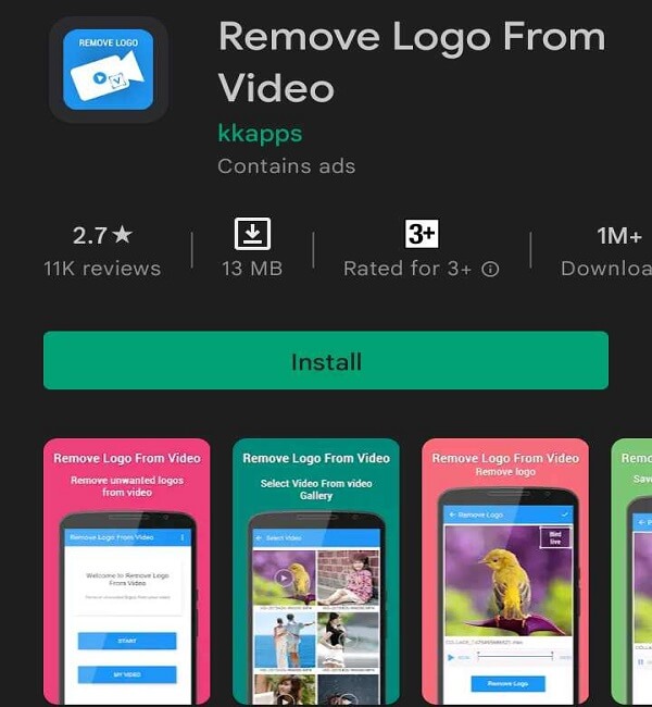 remova a marca d'água de vídeo kinemaster com kkapps 