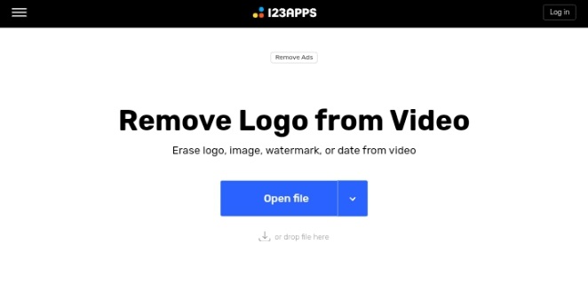 remove video logo online with online video cutter