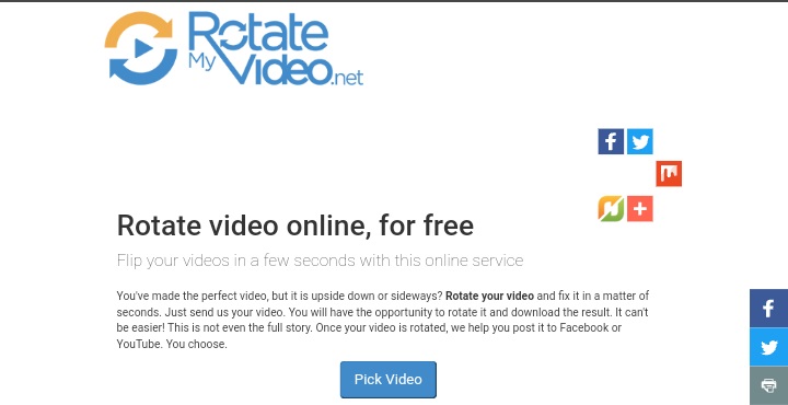 application rotatemyvideo rotateur de vidéo en ligne