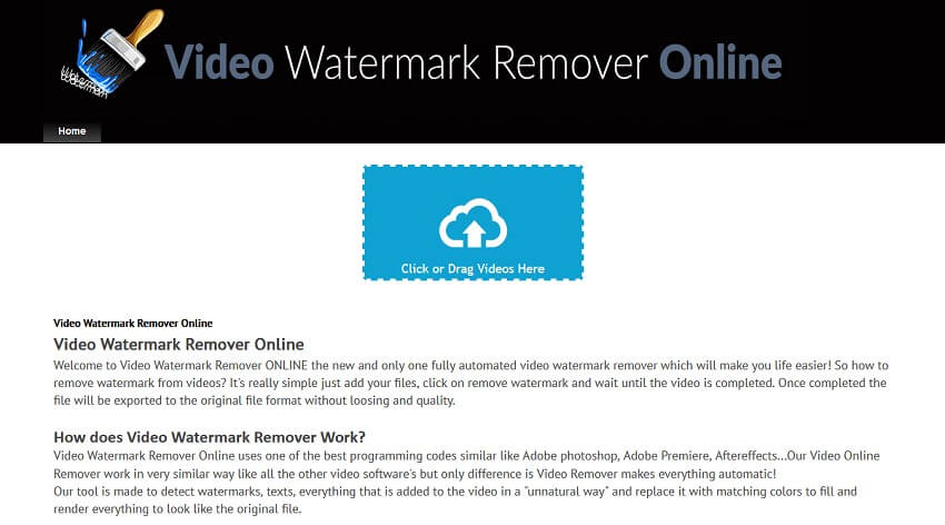 video watermark remover online für video