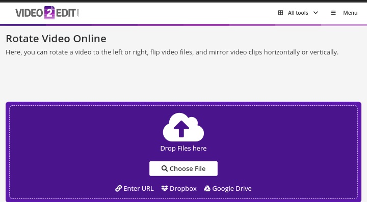 video2edit online video rotator app