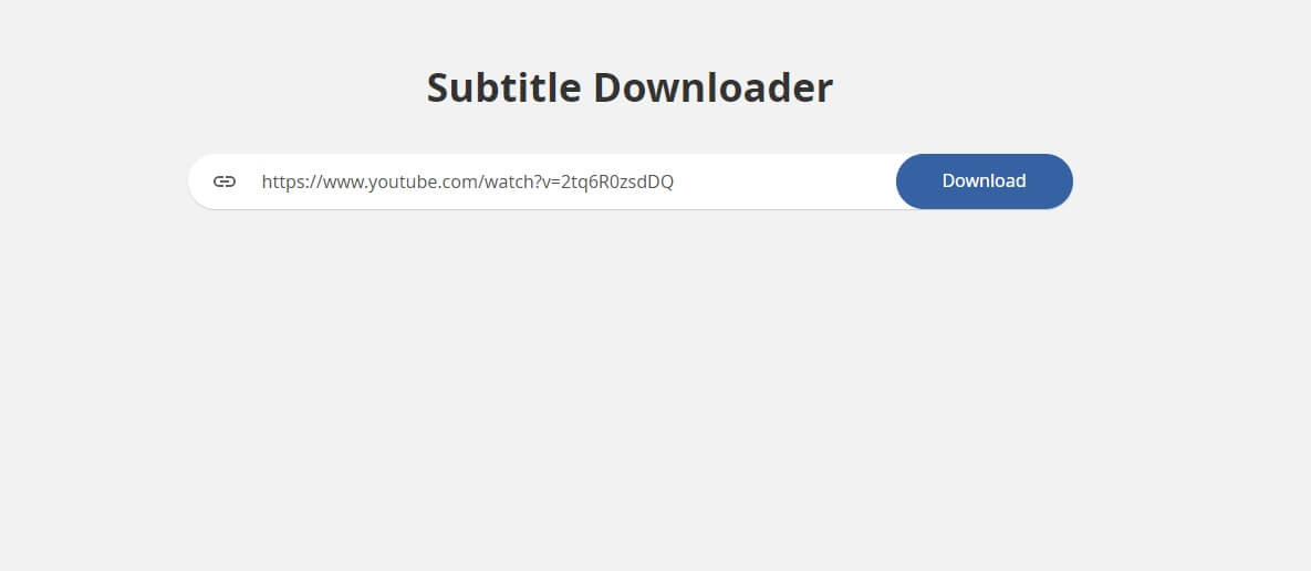 online YouTube subtitle extractor: VidPaw Subtitle Downloader