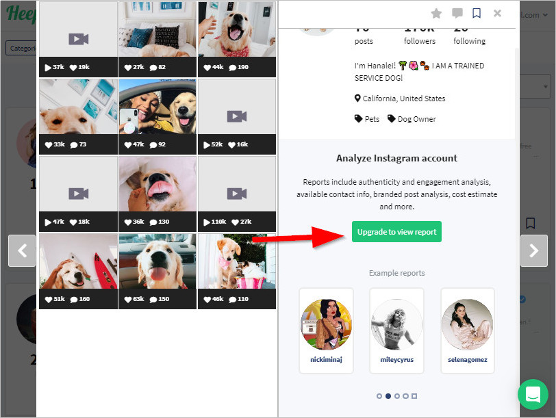 How to Contact Gaming Influencers - Select Influencer to View Contact Info