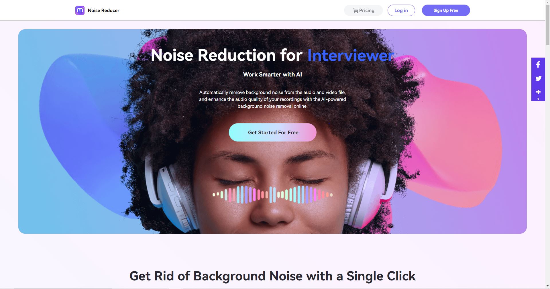 Background noise cancellation online online