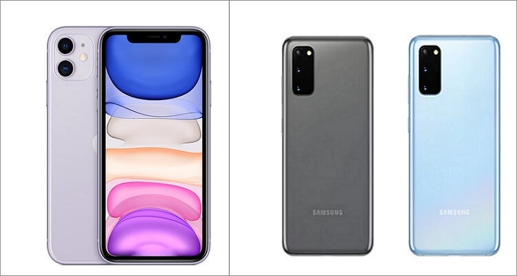 iphone 11 compared to galaxy s20