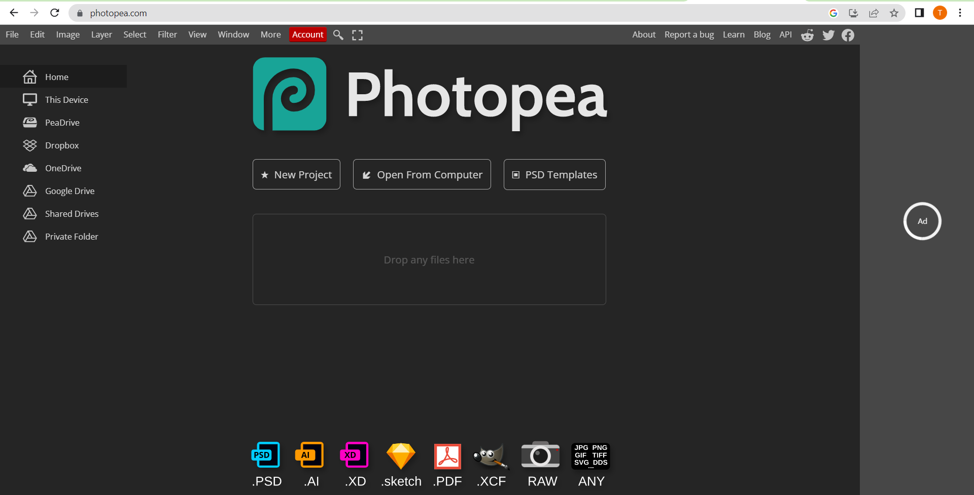 photopea website