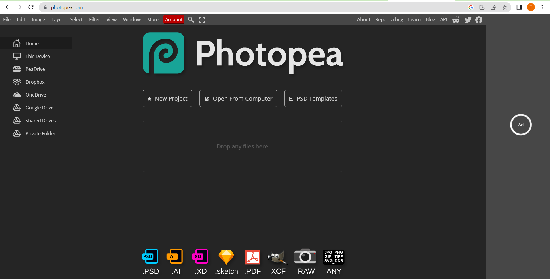 Photopea  Online Photo Editor