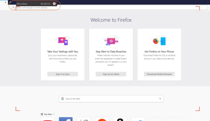 free online screen recorder firefox