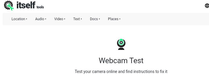 webcam test tool