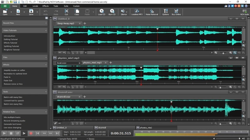 Music Recording Software for Windows-Wavepad