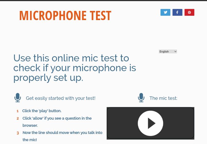 online microphone test