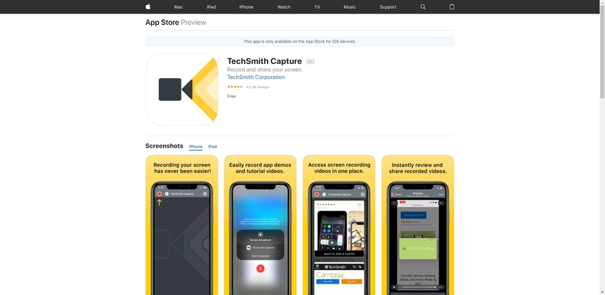 techsmith capture app