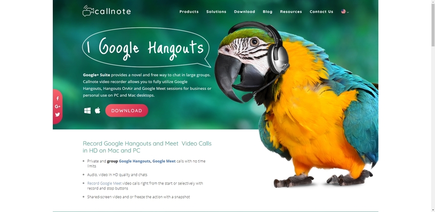 callnote recording google hangouts