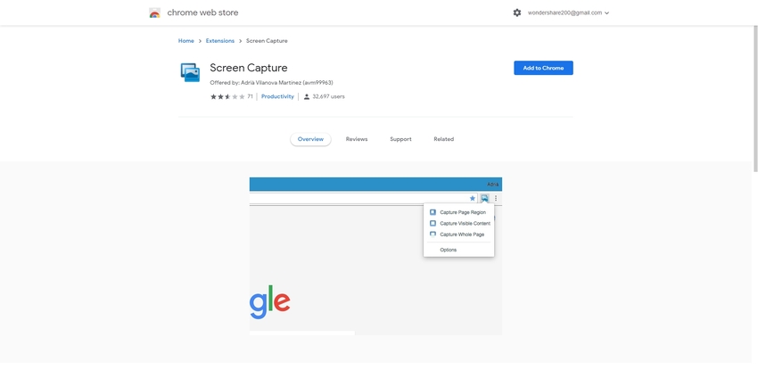Screen Capture Google Extension-Screen Capture