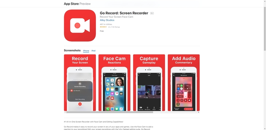 iPad Screen Recorder App-Go Record