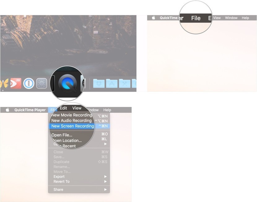 use quicktime to record screen and audio