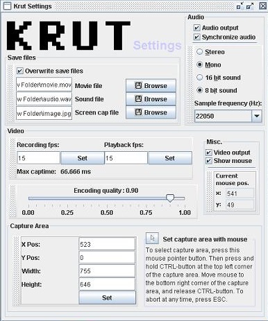 Linux Video Recording App-KRUT Computer Recorder