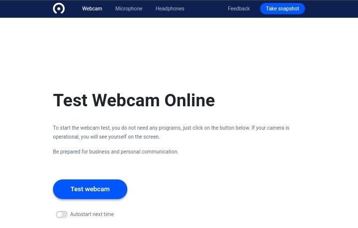 test webcam online