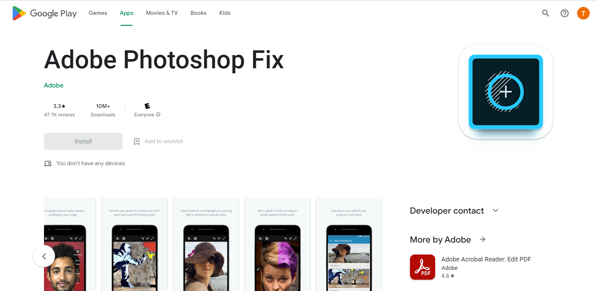 adobe photoshop fix for android