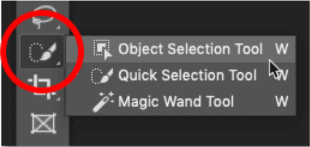 selecting object selection tool