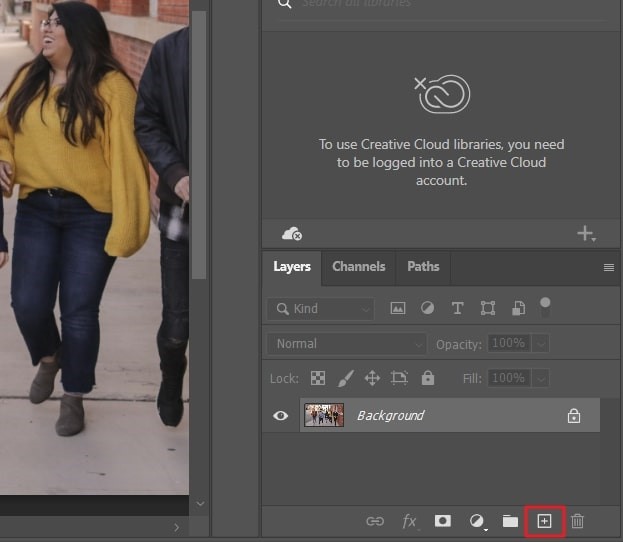 create a new photoshop layer