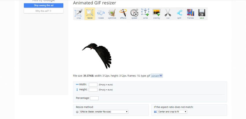 GIF Resizer - Crop & Resize Animated GIF Online