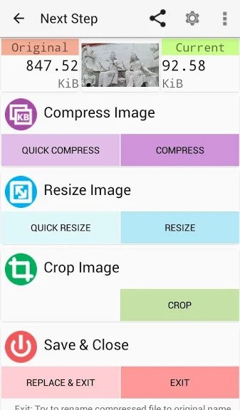 how to compress pictures android