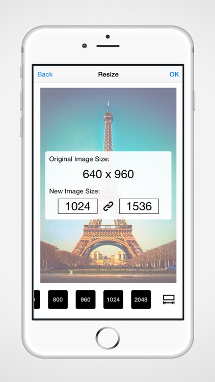 resize image iphone