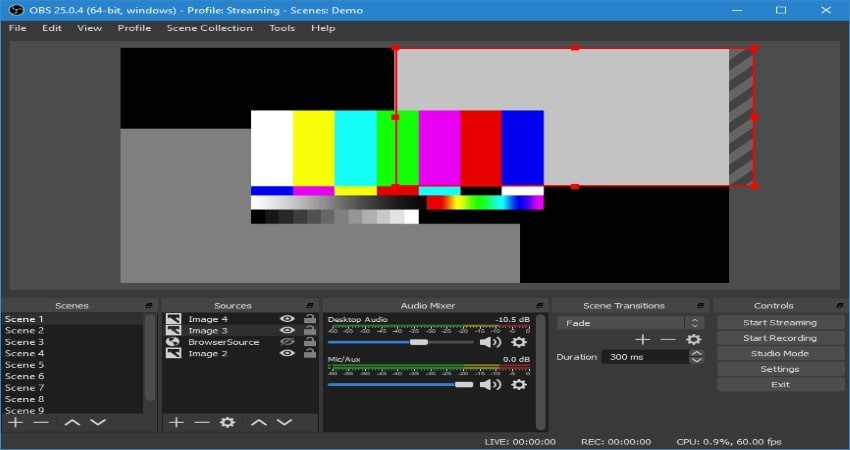 using obs studio to record to a multicast address