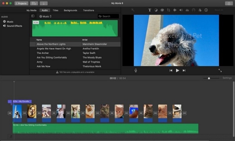 how to cut audio in imovie mac