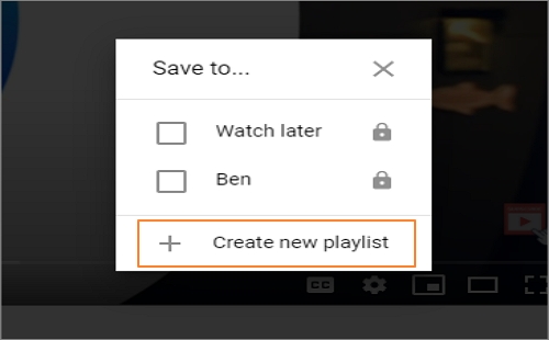 create youtube playlist step 2