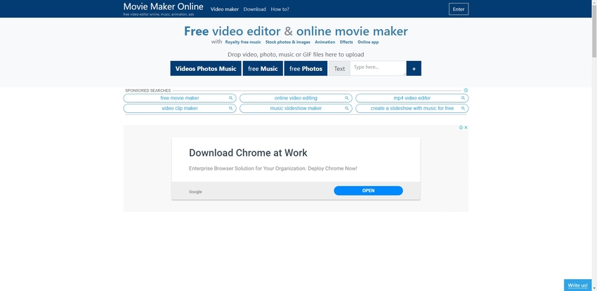 Edit MOV in Movie Maker Online