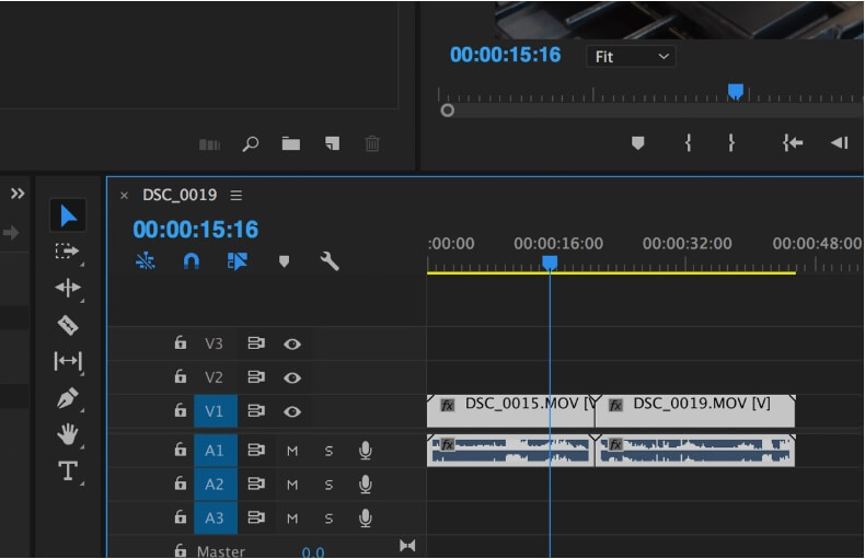 membisukan video di premiere pro - langkah2