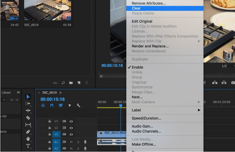 membisukan video di premiere pro - langkah4