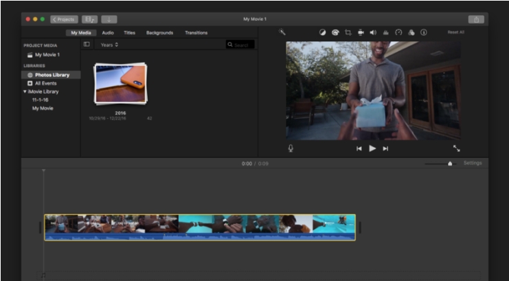 hapus audio dari video dengan menggunkaan mac imovie