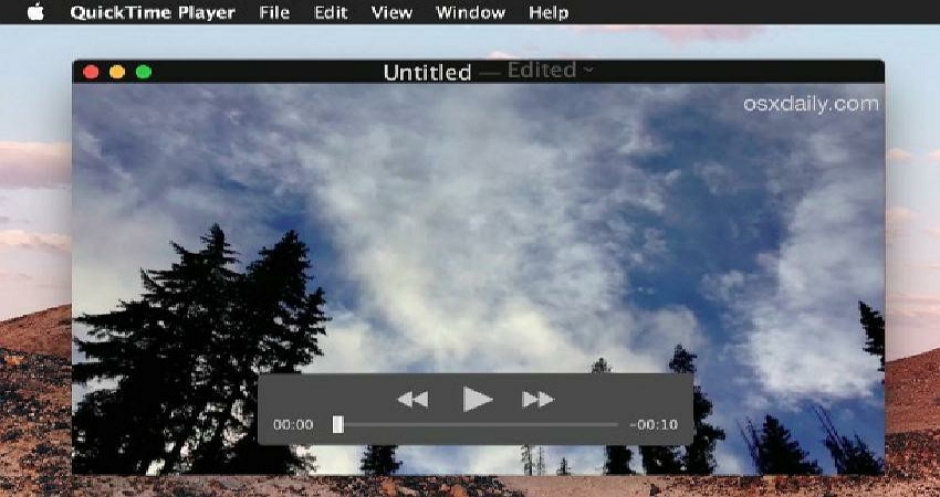 quicktime for mac shortcuts