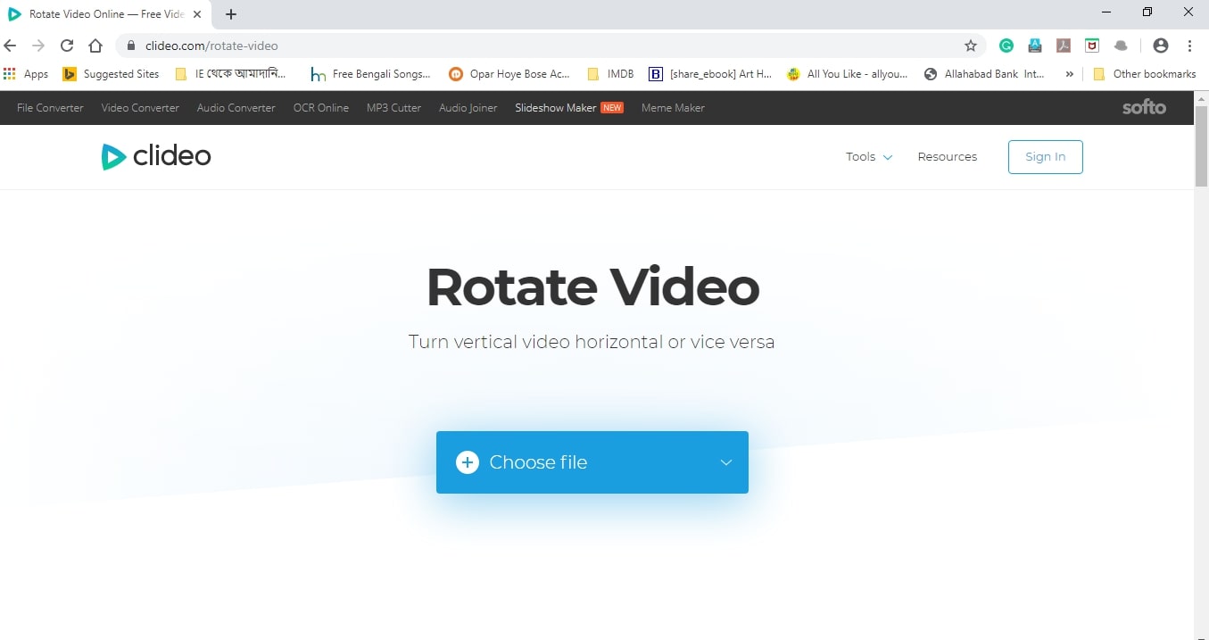 Rotate MP4 Video Online-Clideo