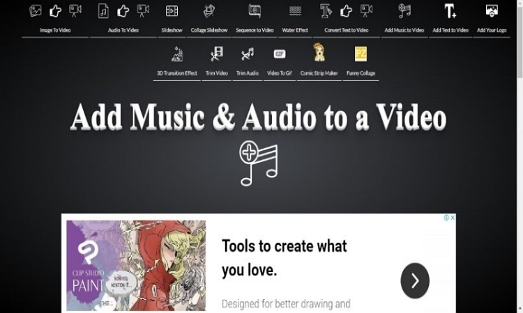 how to add audio to video online