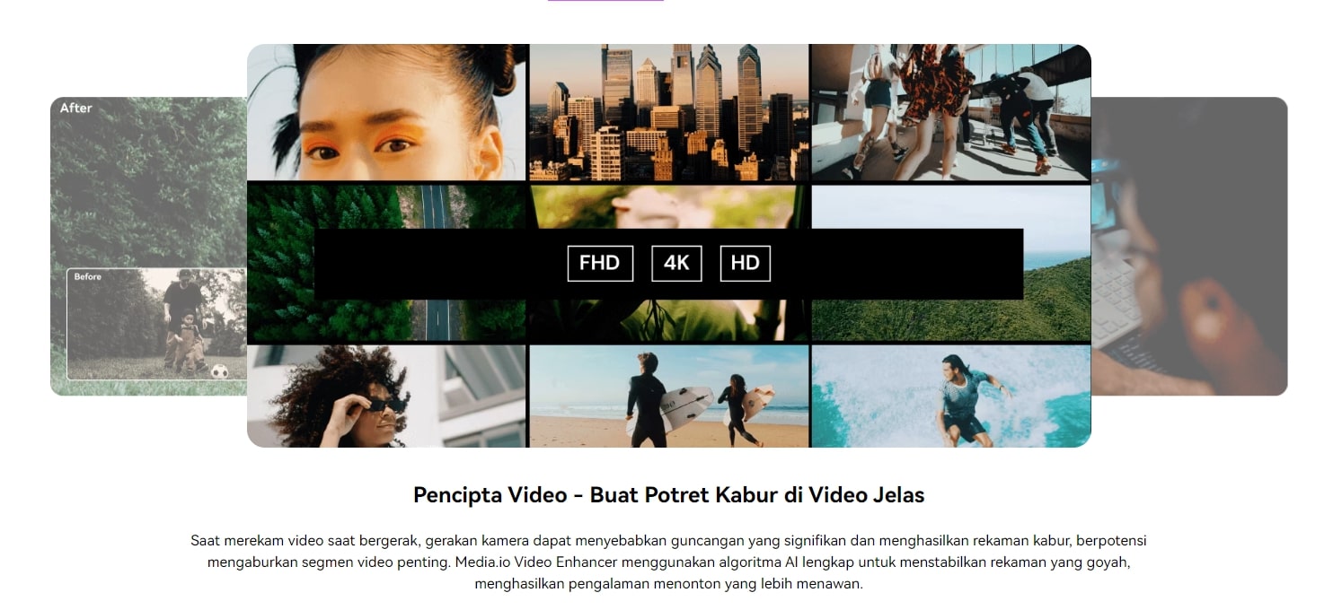 Peningkat Kualitas Video Media.io