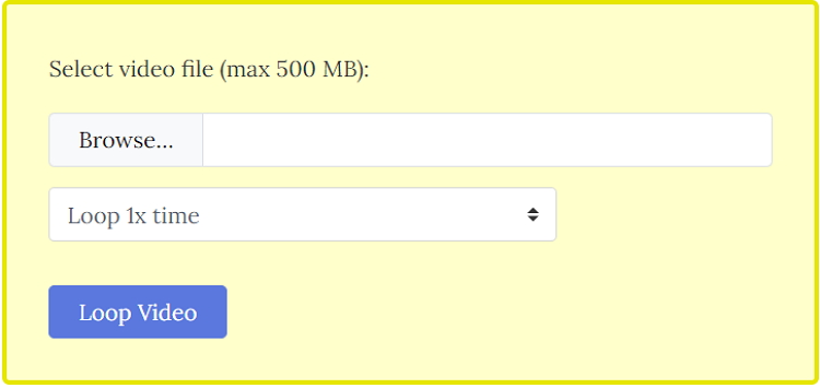 loop de vídeo online grátis sem marca d'água usando videoutils