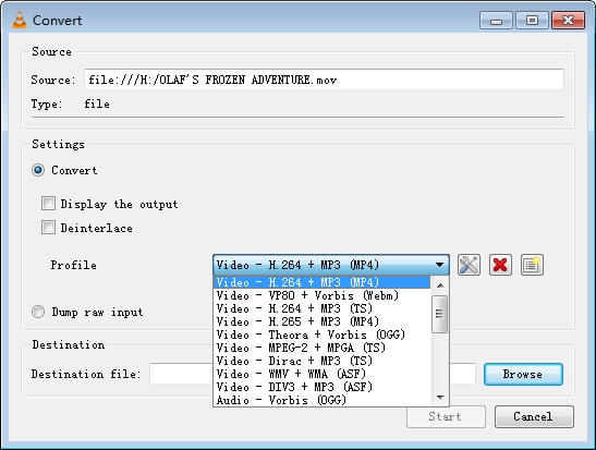 video converter mkv to mp4 with vlc