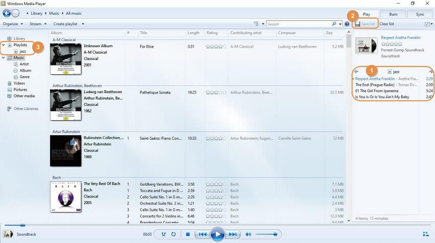 how to put songs in windows media player from internet