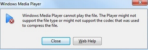Windows Media Player fail to work