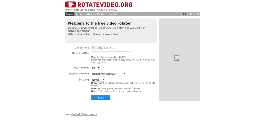 Rotatevideo