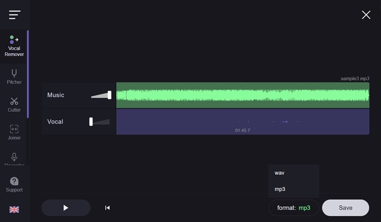 vocalremover.org isoler la voix