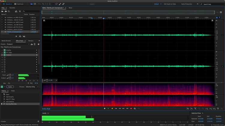 adobe audition isolare la voce